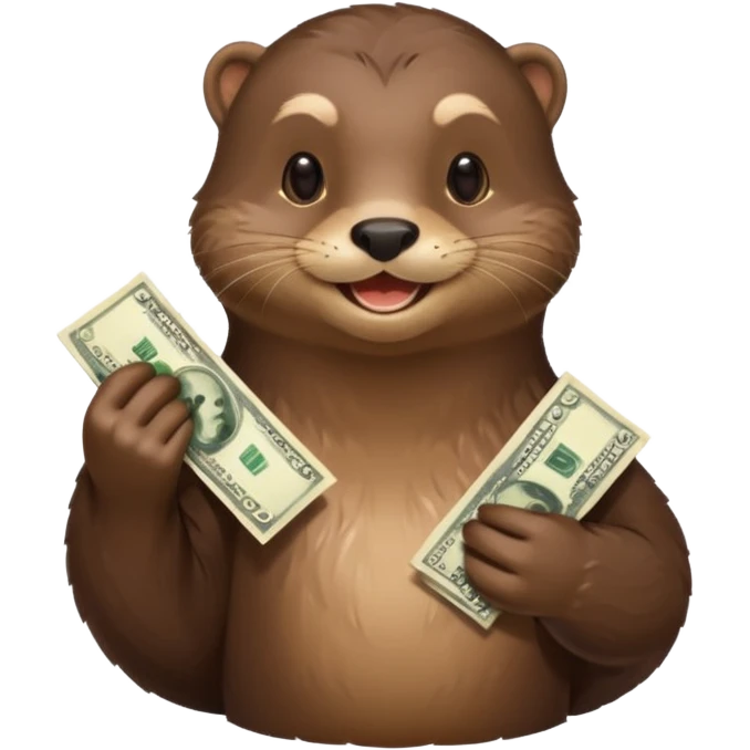 generate a take my money otter emoji emoji