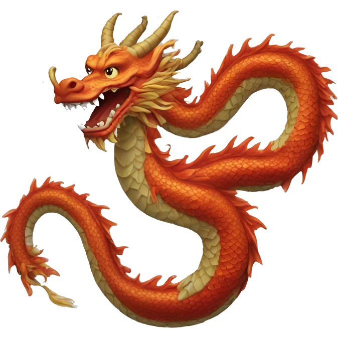 long long Chinese dragon emoji