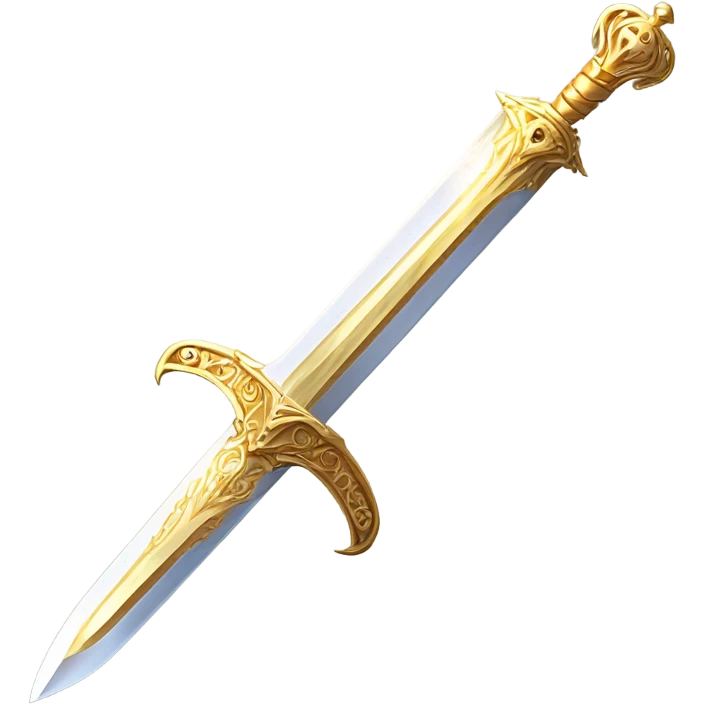 Magic Gold sword emoji