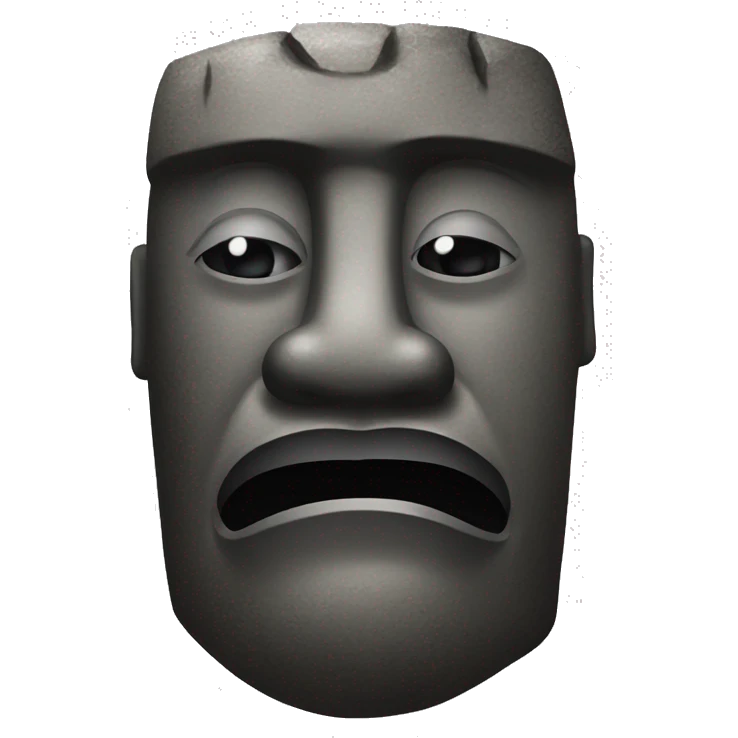 moai rock mewing emoji