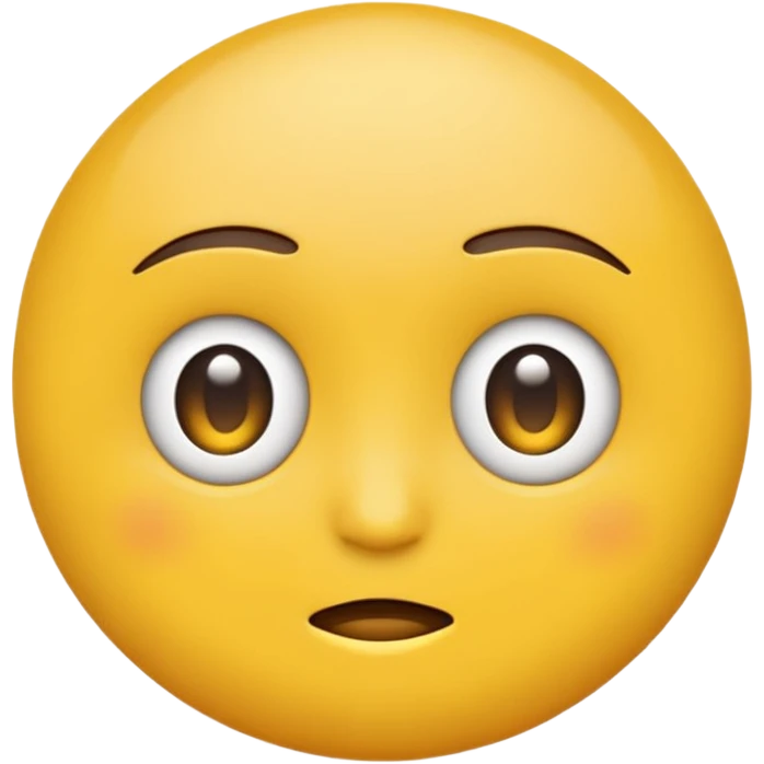 plain emoji face giving a side eye emoji