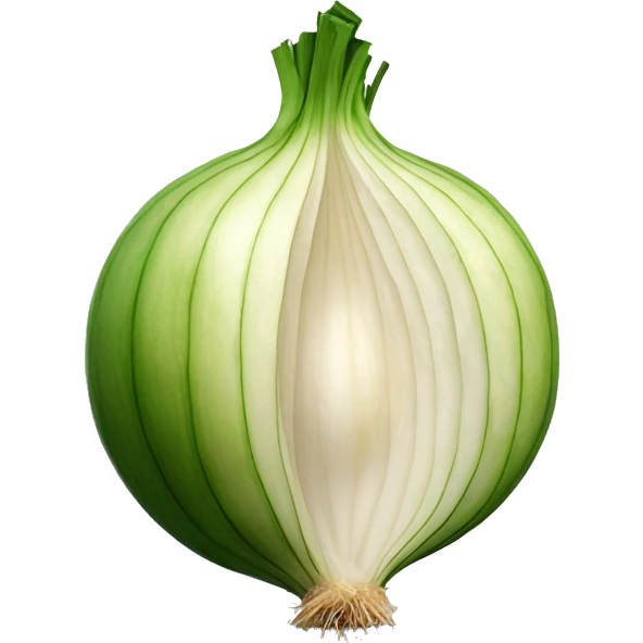 Quarter of an onion emoji