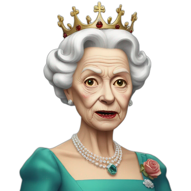 zombie queen Elizabeth emoji