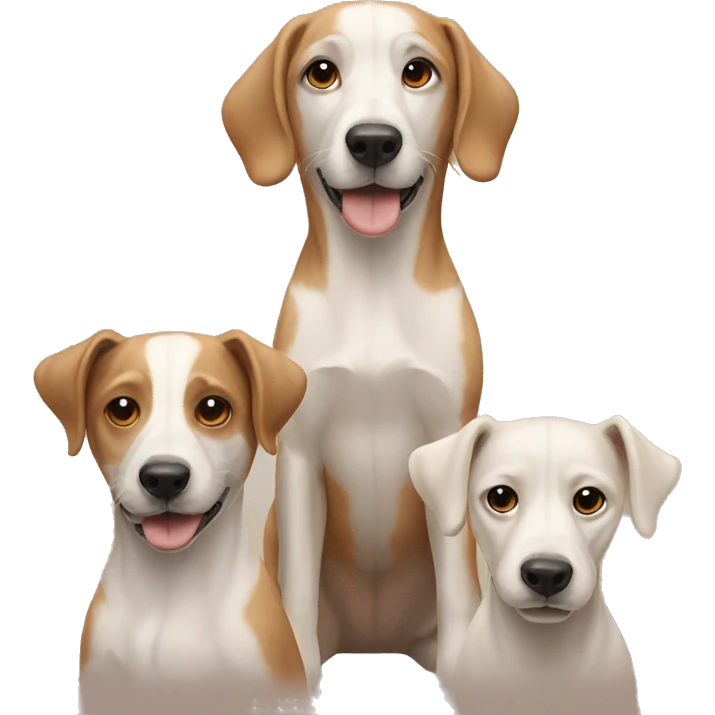three dogs emoji