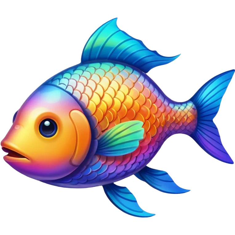 Fly high fish emoji
