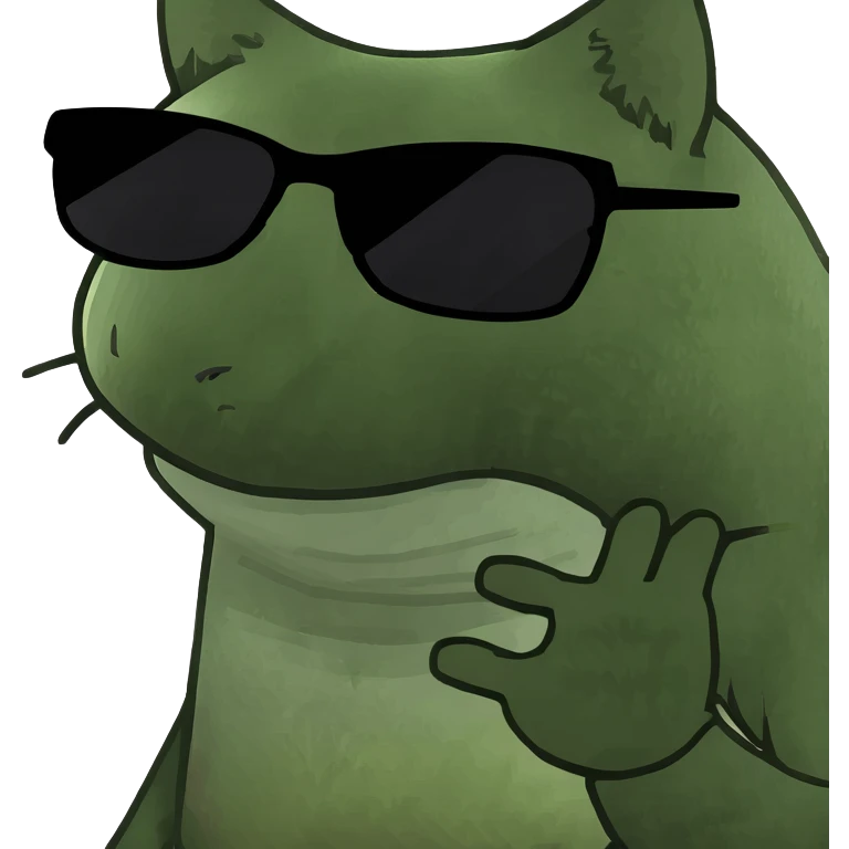 Cat with sunglasses emoji