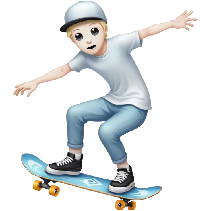  ghost skater boi ghost sk8 boarding emoji