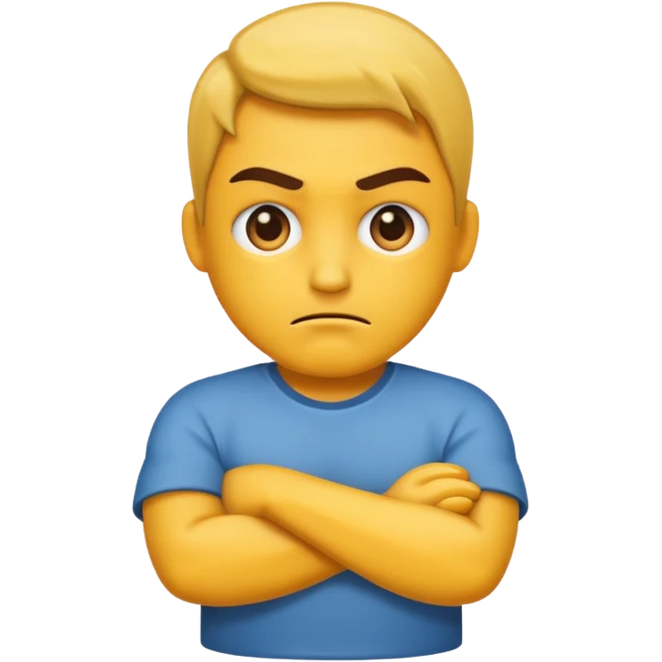 Mad face with crossed arms emoji
