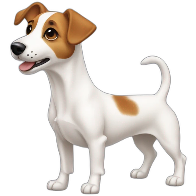 jack russel bone in mounth emoji
