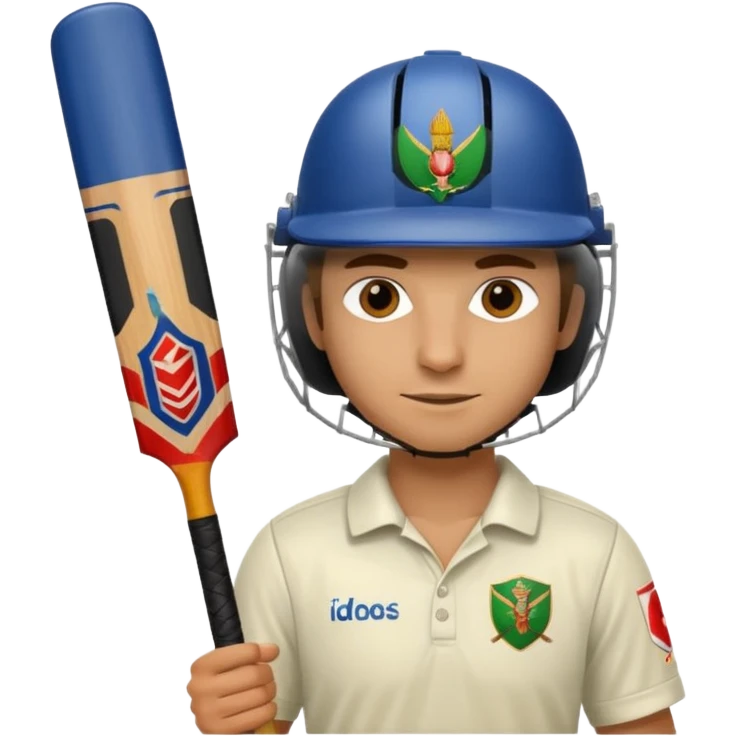 cricket batsman emoji