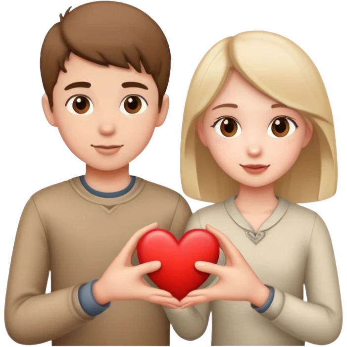 Boy give girl hea emoji