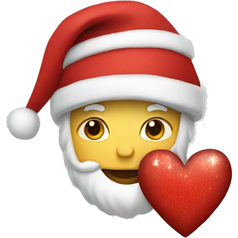 Christmas heart emoji