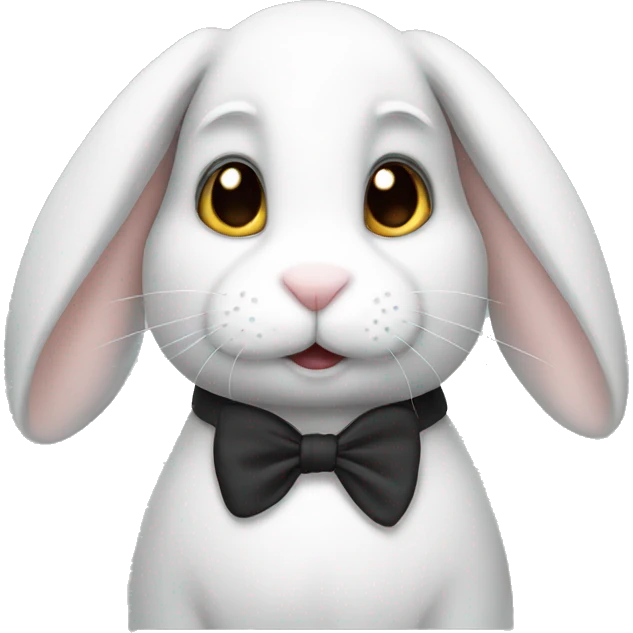 White and black rabbit  emoji