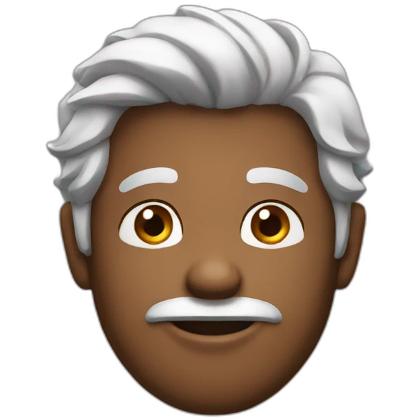 Blushing man emoji