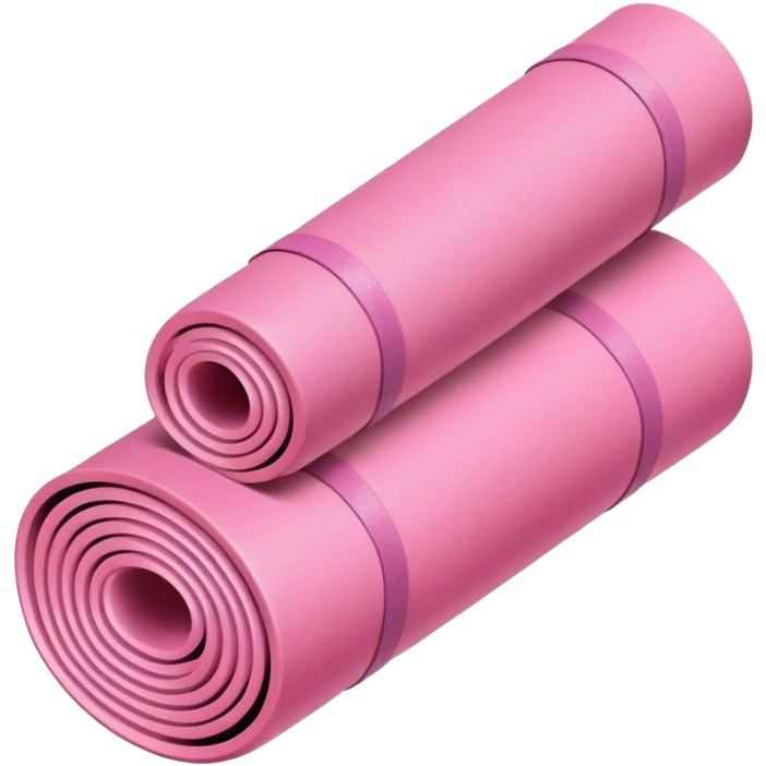 Yoga mat pink emoji
