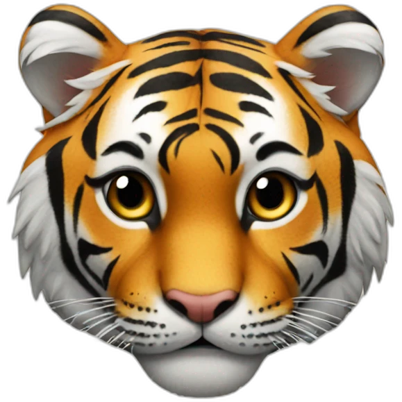 tiger with heart emoji