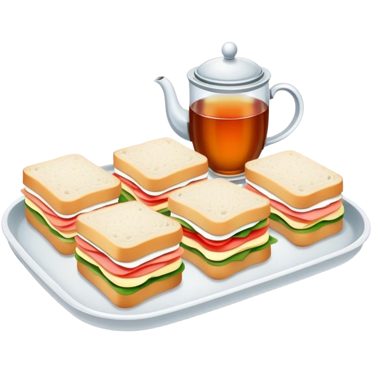Tray of tea sandwiches  emoji