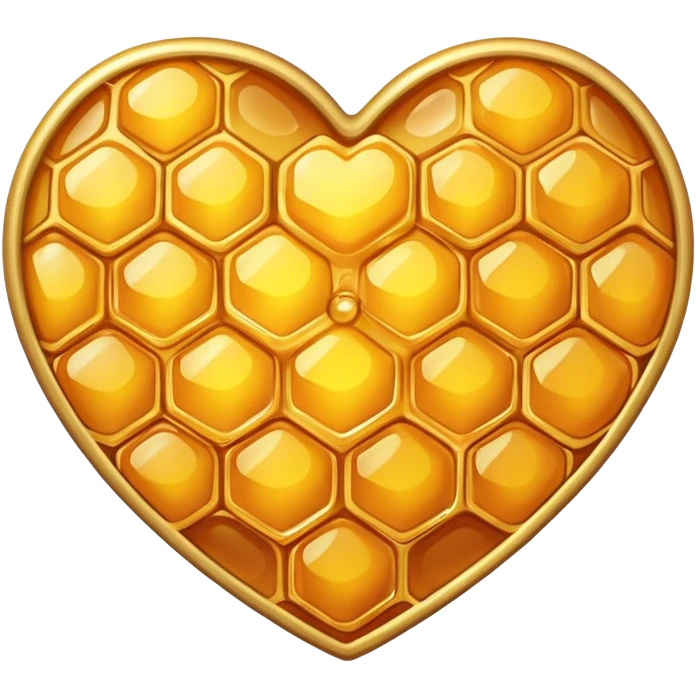 Honey-comb heart emoji
