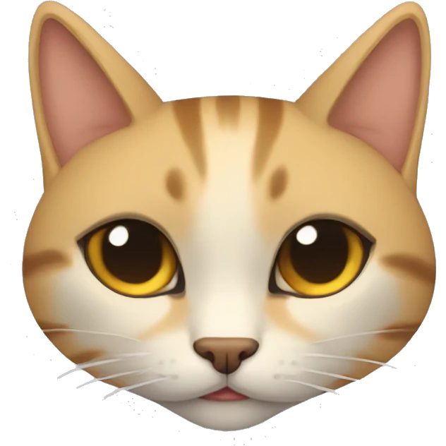 Gato gria durmiendo emoji
