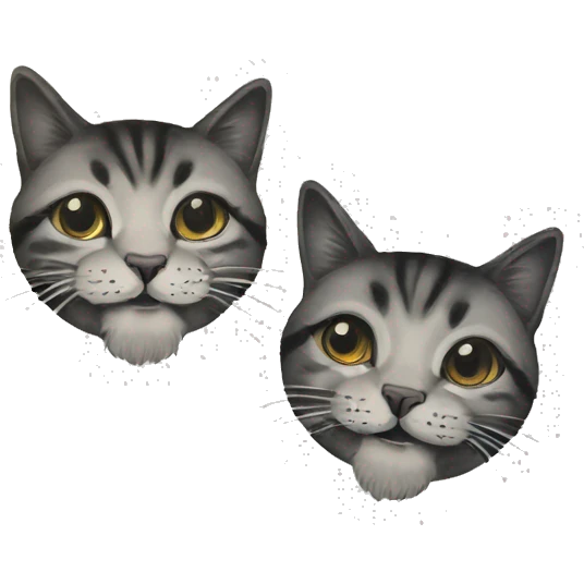 two cats number thirteen tattoo emoji
