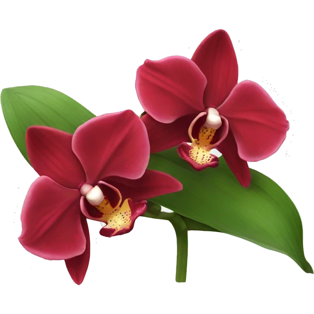 red orchids emoji