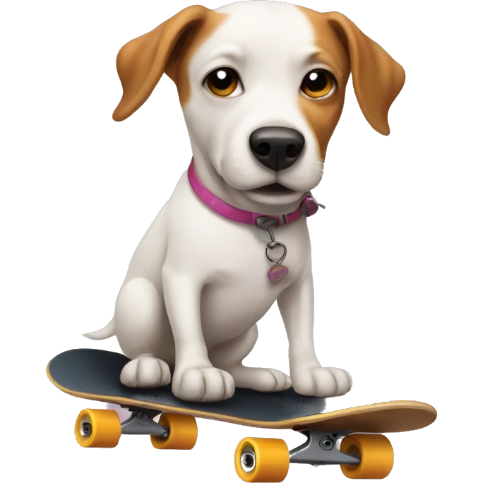 Dog on a skateboard  emoji