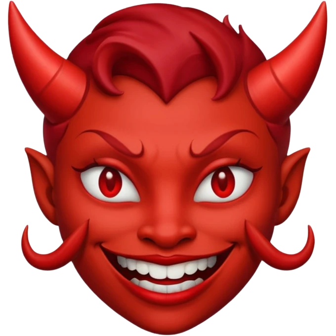 I need a devil with a lipstick grin emoji emoji