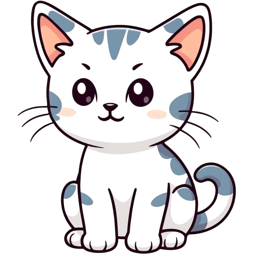 Kitten with 3 feet emoji
