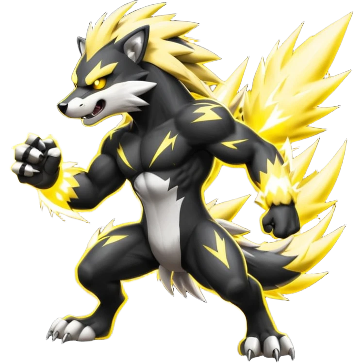 Obstagoon-Zeraora-fusion  emoji