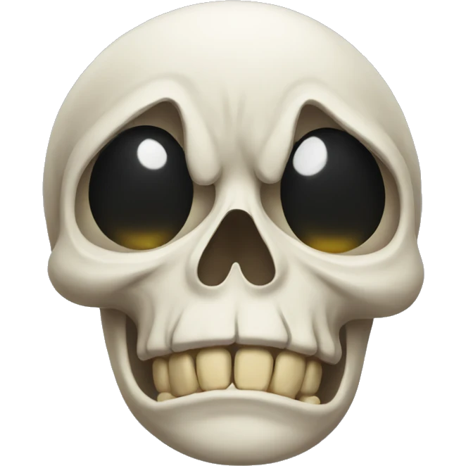 Skull crying emoji