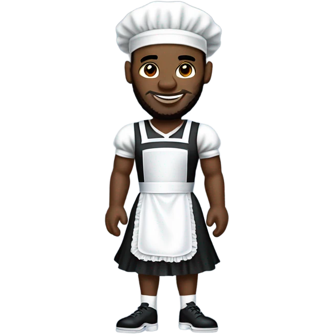 LeBron in maid outfit  emoji
