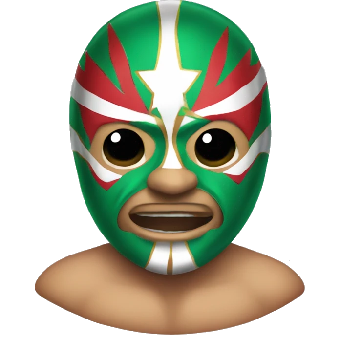 A Mexican wrestler emoji