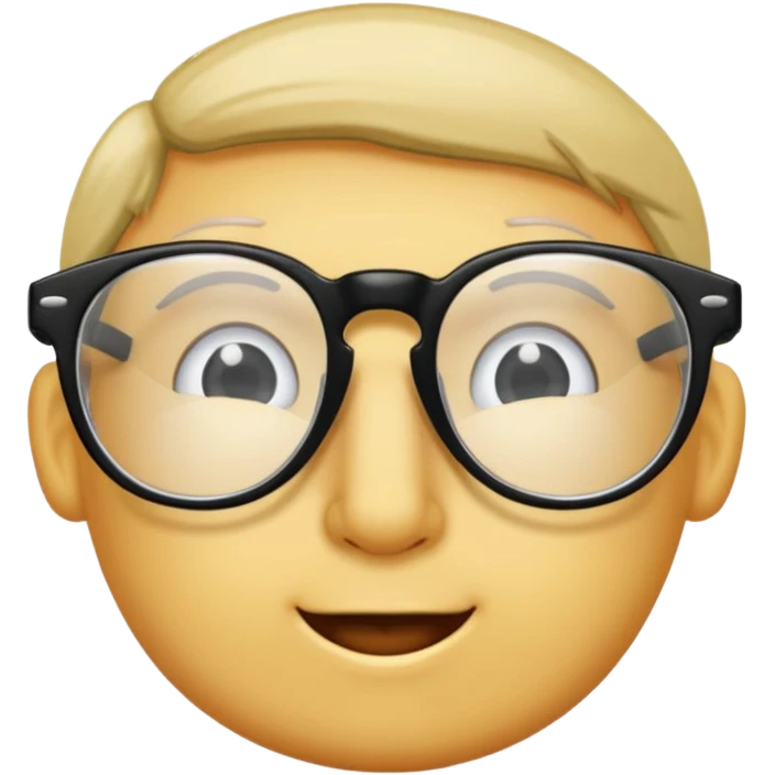 a glasses emoji