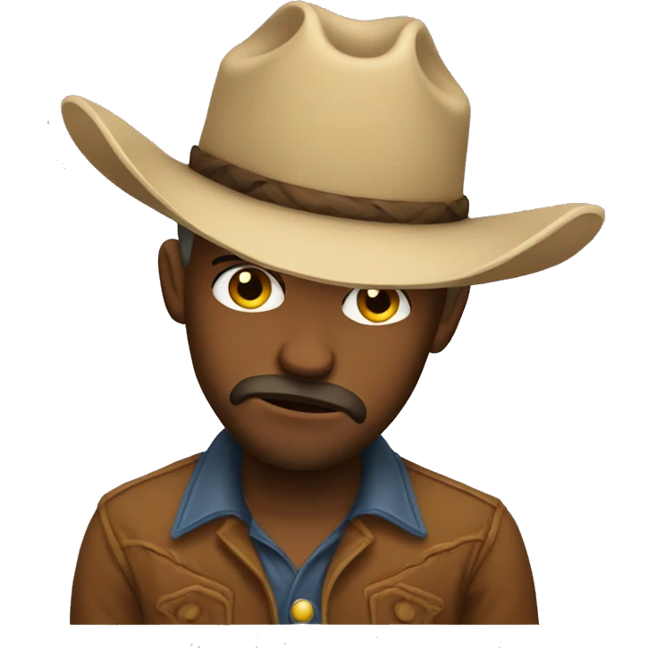 Sad cowboy emoji