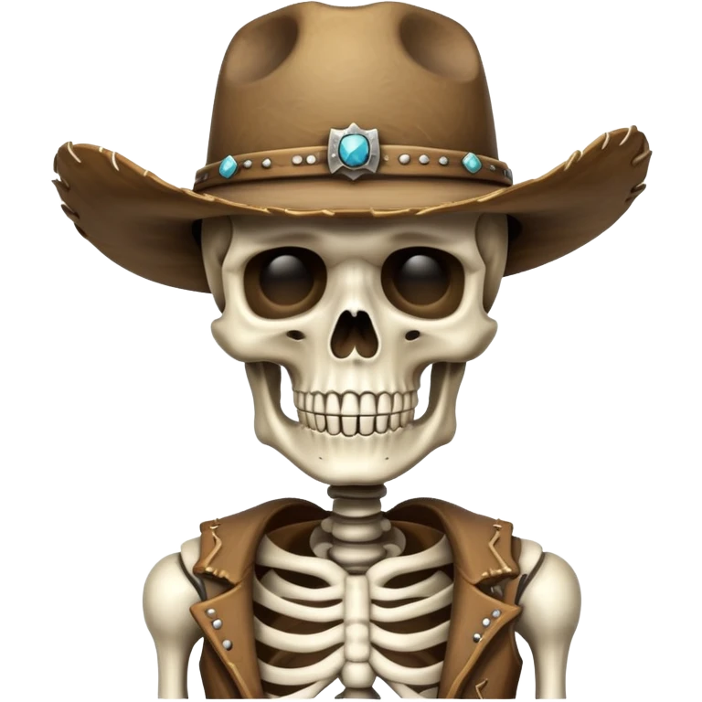 Skeleton cowboy ￼ emoji