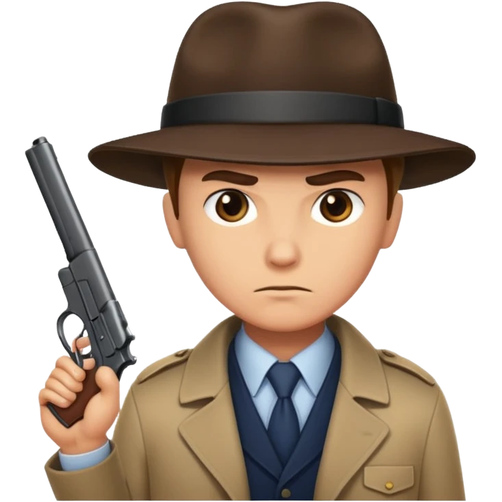 Detective  with gun  emoji