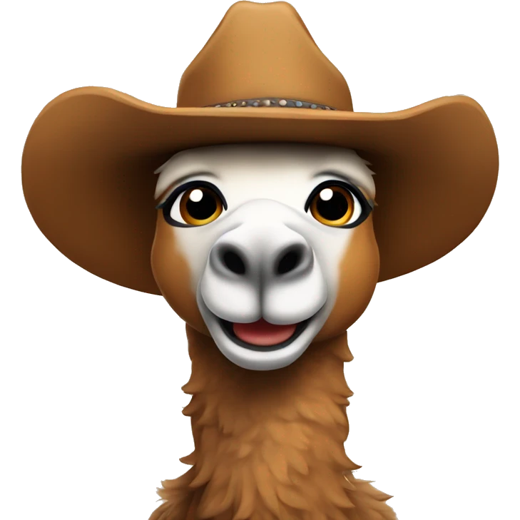 Cowboy llama emoji