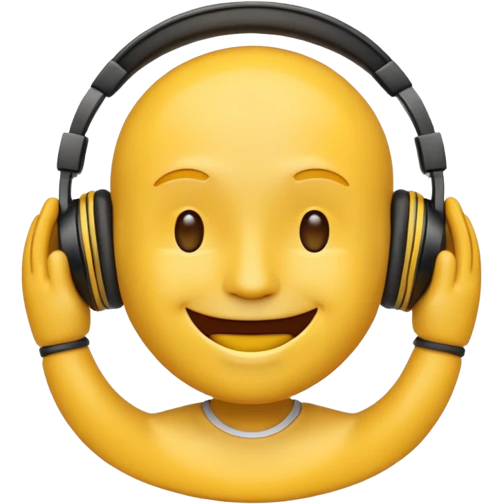 chill emoji with headphones emoji