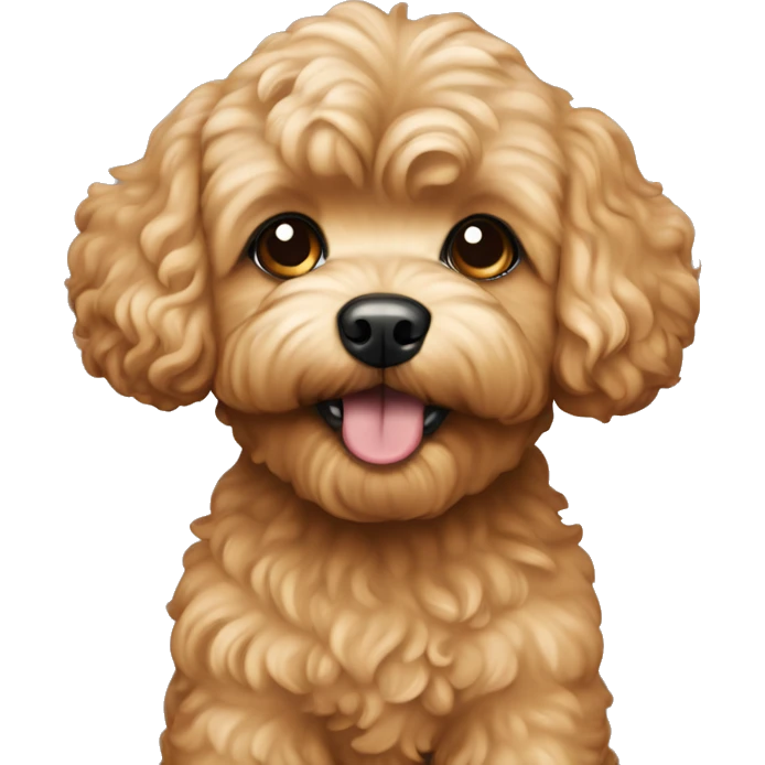 Caramel maltipoo dog emoji