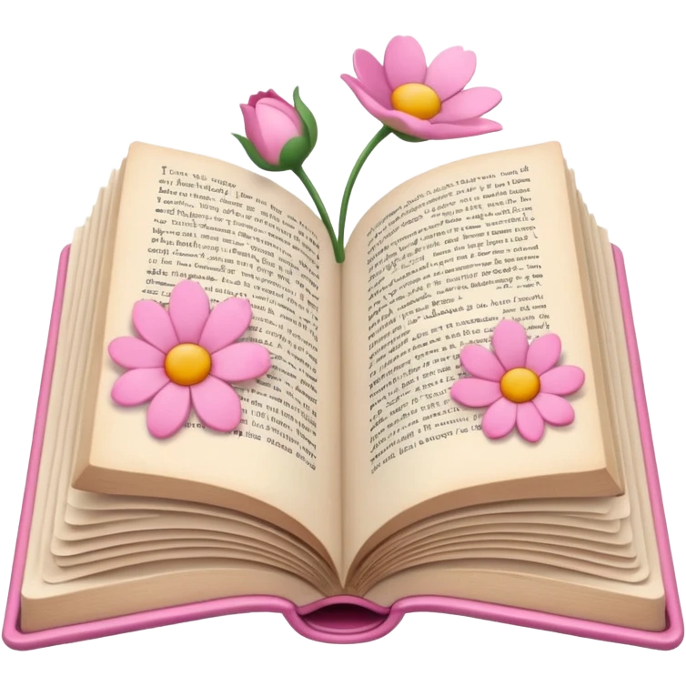 Open book in a girly style emoji