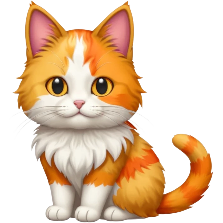 cat with Kurdistan flag emoji