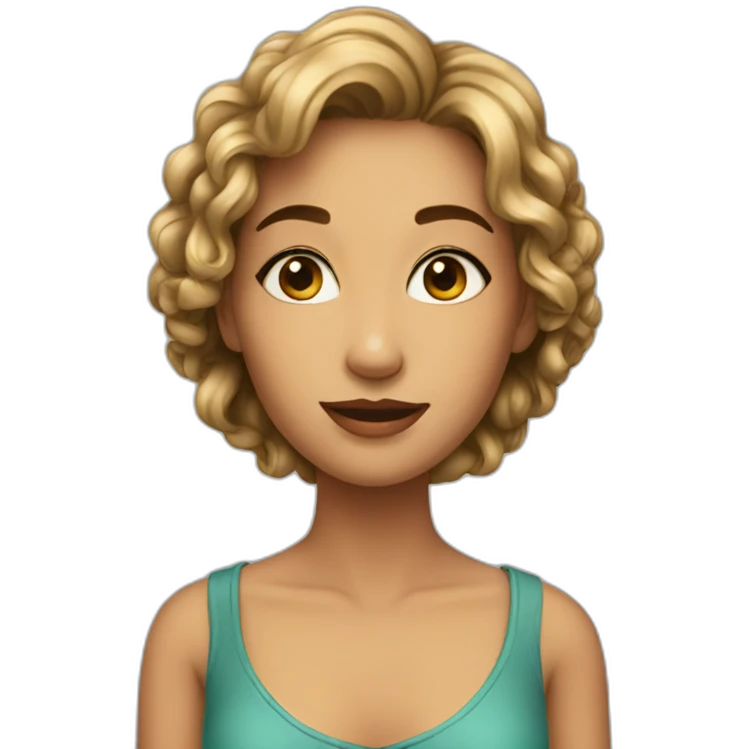 A beautiful girl emoji