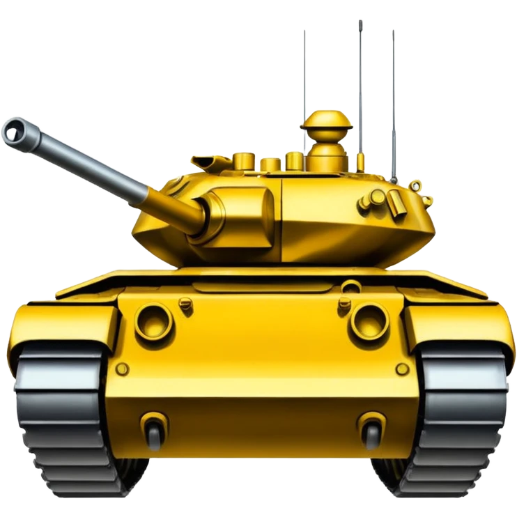 A glitch style tank emoji