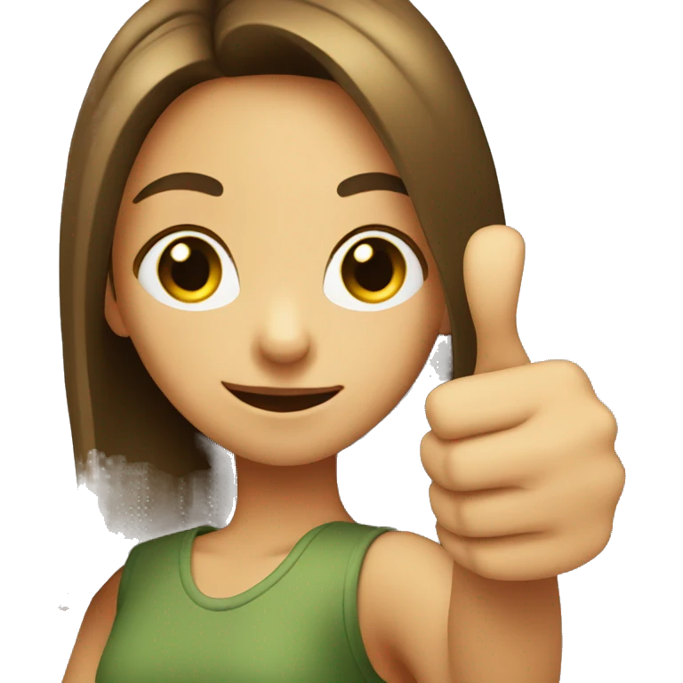 Girl thumbs up emoji