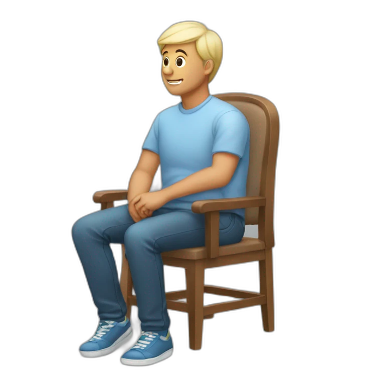 Une famme sur un homme  assis emoji