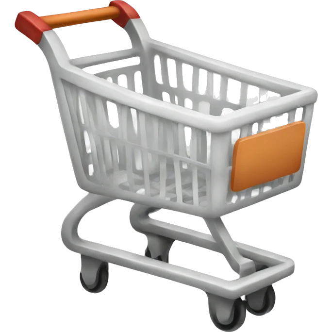 White Shopping Cart emoji