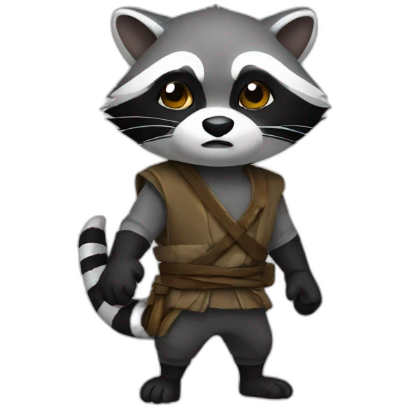 ninja raccoon emoji