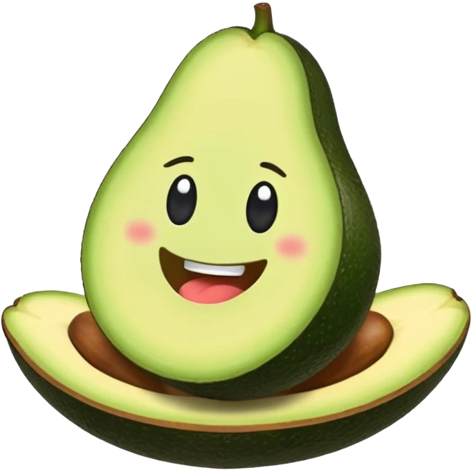 Casa de Infonafit con un aguacate con pies  brazos emoji