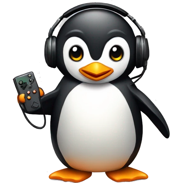 penguin gamer emoji