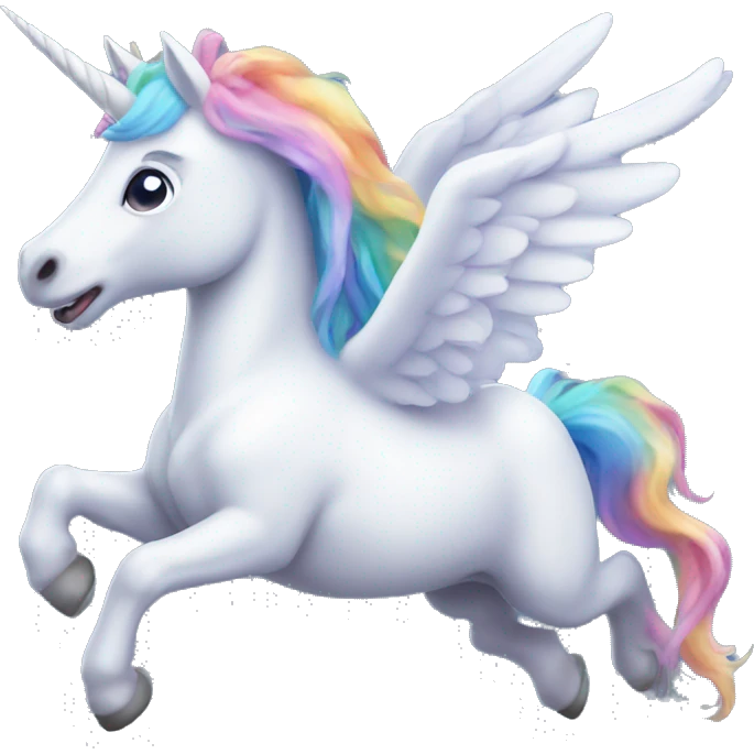 Flying unicorn emoji